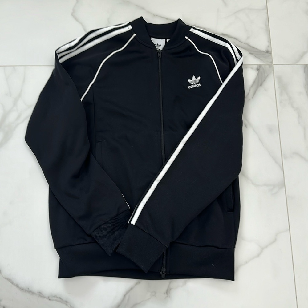 Adidas black zip up jacket